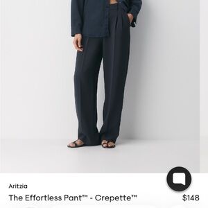 Aritzia Effortless Navy Pants